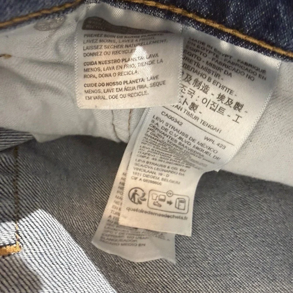 Levi's 514 Straight Fit Men's Jean Denim Blue Size 36 Waist 32 Length Cotton